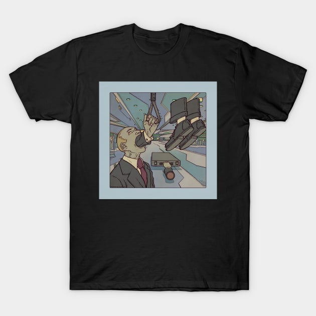 Blackwolfgoat - "Straphanger" T-Shirt by zeichentier